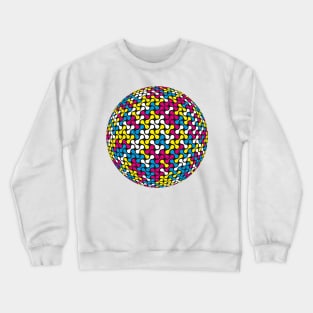 Metaballs Pattern Sphere (CMYK Colour) Crewneck Sweatshirt